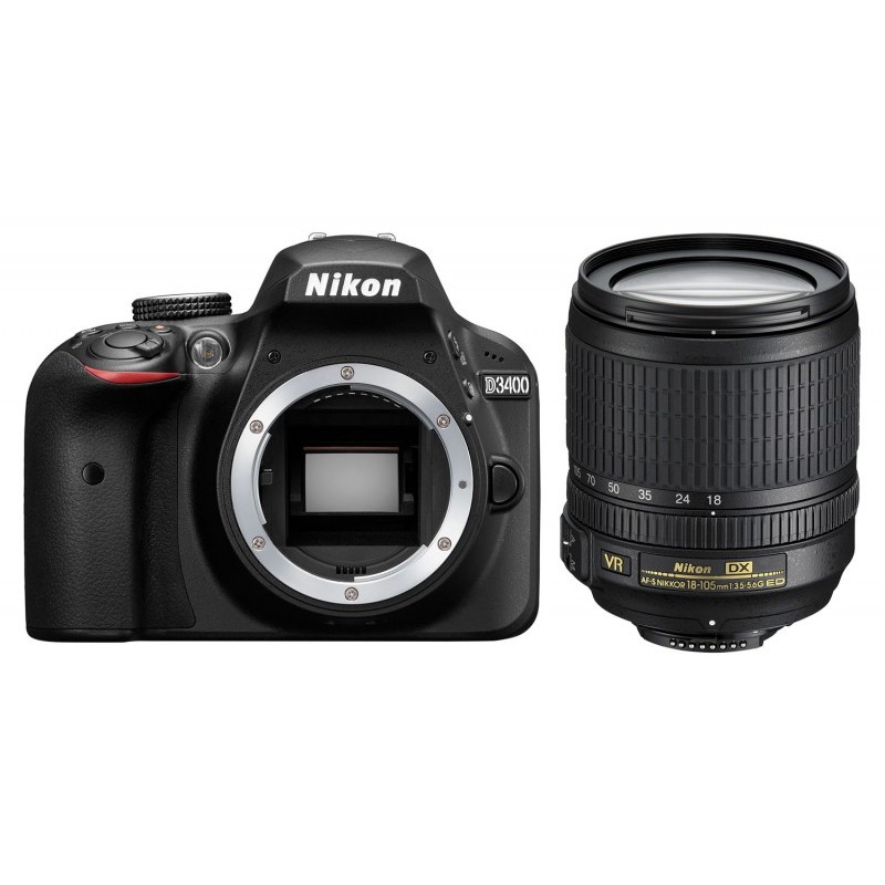 Nikon D3400 Body + AF-S 18-105mm VR