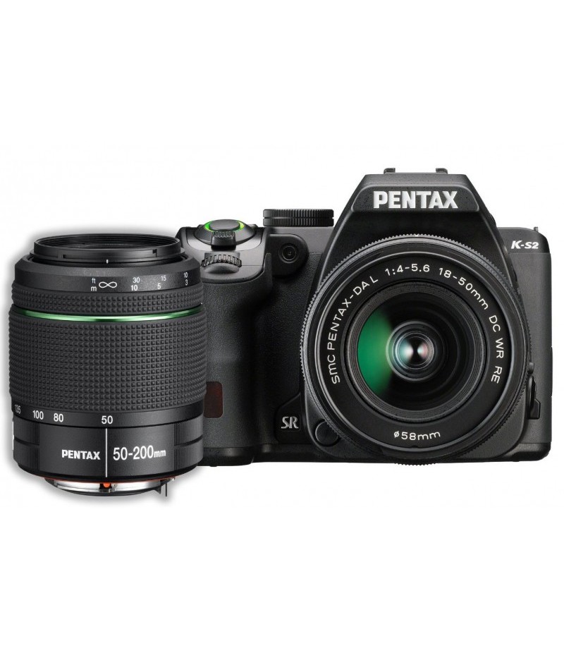 Pentax K-S2 Black + 18-50mm + 50-200mm