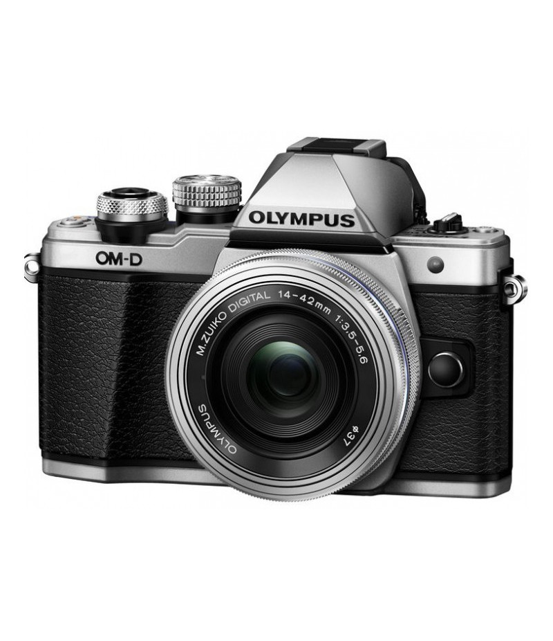 Olympus OM-D E-M10 Mark II Digital Camera Body Silver + 14-42mm EZ